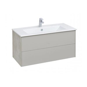 Изображение товара Тумба под раковину Aquaton Сохо 100 см подвесная, слейт, галька серая, 1A258201AJ9A0