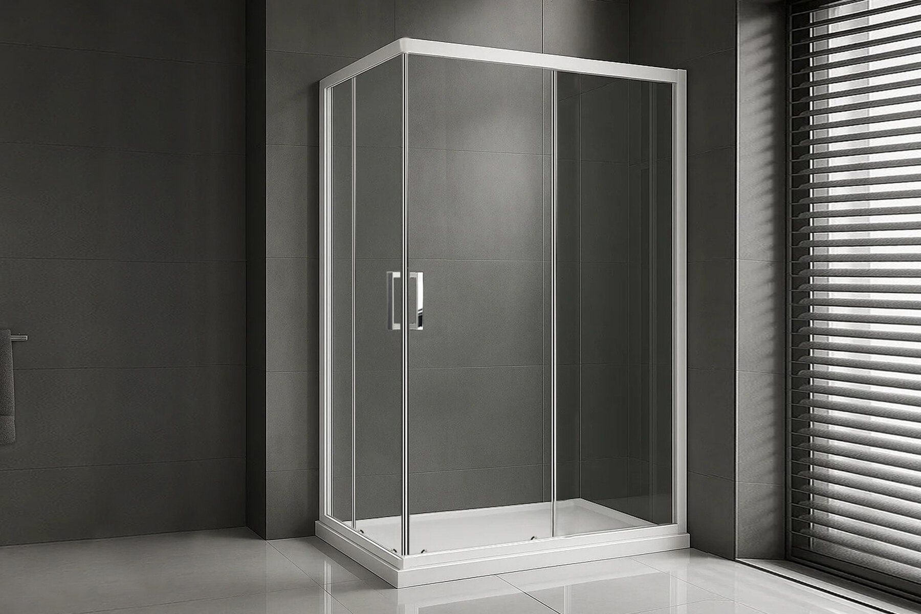 Изображение товара Душевой уголок Royal Bath RB HPD-T 110x80 см прозрачно с раздвижными дверями
