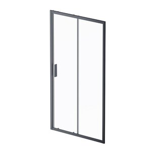 Изображение товара Душевая дверь в нишу Am.Pm Gem Solo 110 х 195 см, раздвижная, стекло прозрачное, профиль черный матовый, W90G-110-1-195BT