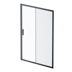 Изображение товара Душевая дверь в нишу Am.Pm Gem Solo 140x195 см раздвижная стекло черный матовый Германия