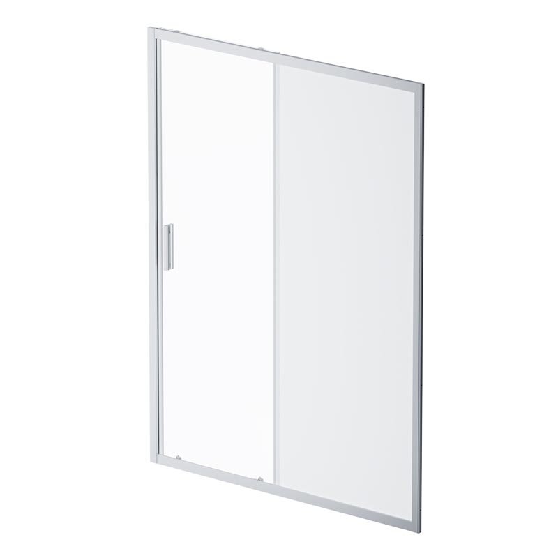 Изображение товара Душевая дверь Am.Pm Gem Solo 150 х 195 см раздвижная с прозрачным и матовым стеклом, хром матовый п