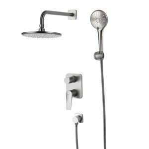 Изображение товара Душевая система Lemark Bronx LM3729GM, графит