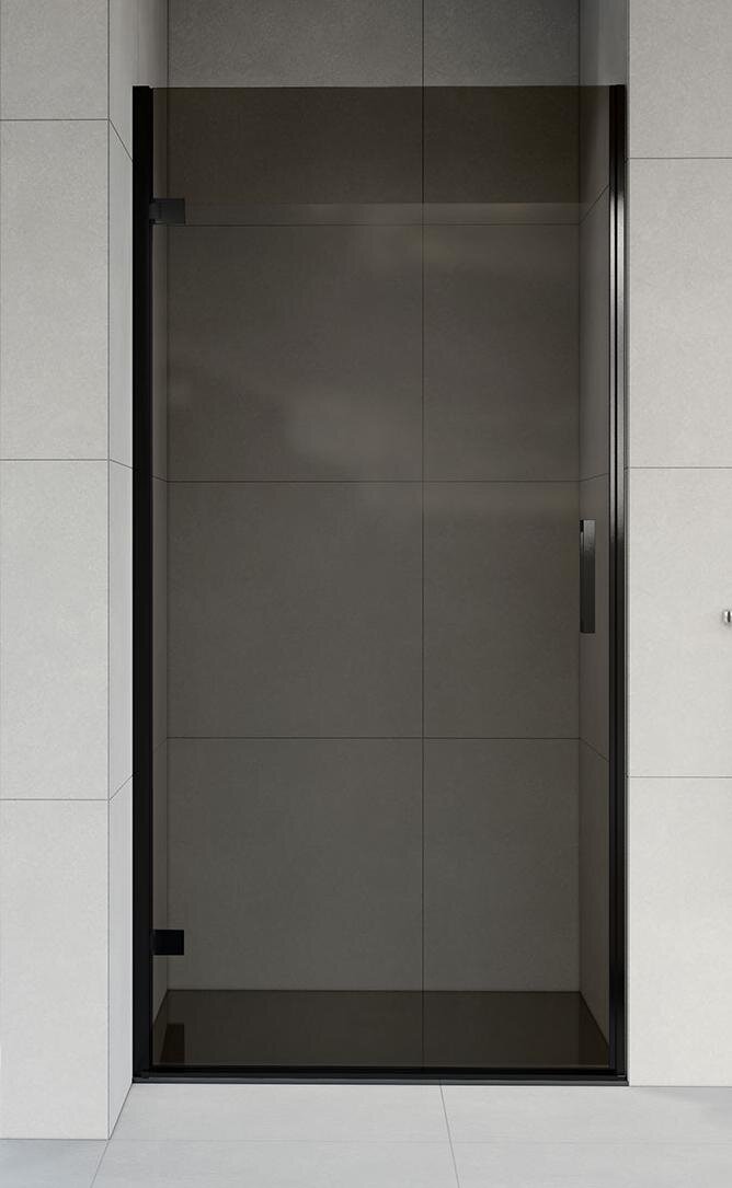 Изображение товара Душевая дверь Vincea Flex VDP-1F 90 см распашная, стекло тонированное, черный, VDP-1F900CGB