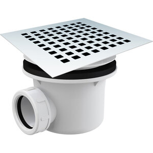 Изображение товара Сифон Vincea для поддонов из камня VST-2SR2W c гидрозатвором, белый, VSPH-2SR2W