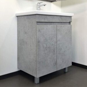 Изображение товара Тумба с раковиной Comfortу Осло, 70 см, напольная, бетон светлый, 00-00006117 (00-00006117CF)