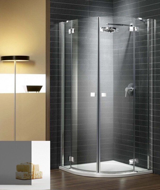 Изображение товара Душевой уголок Radaway Almatea PDD 90x90 см с графитовым стеклом и хромированным профилем