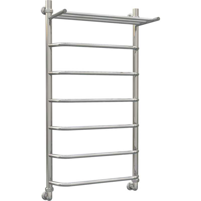 Изображение товара Водяной полотенцесушитель Акванерж Трапеция ширина 60 см высота 100 см с полкой хром