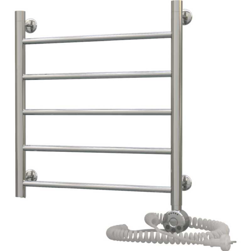 Изображение товара Полотенцесушитель электрический Акванерж Прямая, ширина 50 см, высота 60 см, подключение справа, хром, 000-10A6050_R