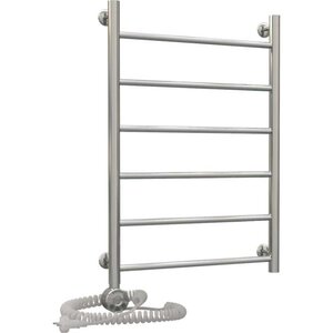 Изображение товара Полотенцесушитель электрический Акванерж Прямая, ширина 50 см, высота 70 см, подключение слева, хром, 000-10A7050_L