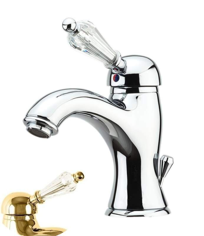 Изображение товара Fiore Imperiale Sky: золотой смеситель для раковины с Swarovski 82OO5221