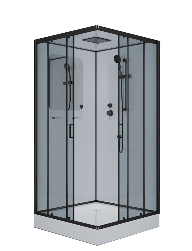 Изображение товара Душевая кабина Niagara Premium NG-6901-01Q BLACK 90x90 см