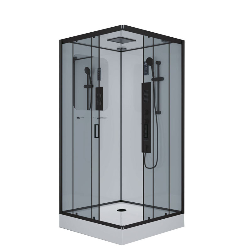 Изображение товара Душевая кабина Niagara Premium NG-6901-01GQ BLACK 90x90 с гидромассажем Изображение товара Душевая кабина Niagara Premium NG-6901-01GQ BLACK 90x90 с гидромассажем