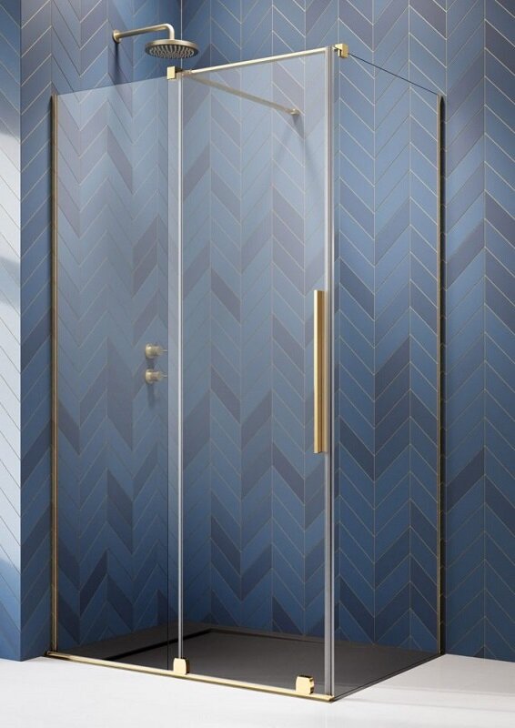 Изображение товара Душевая дверь Radaway Furo KDJ Gold, 82,2 x 200 см, стекло прозрачное, профиль золото, левая, 10104822-09-01L