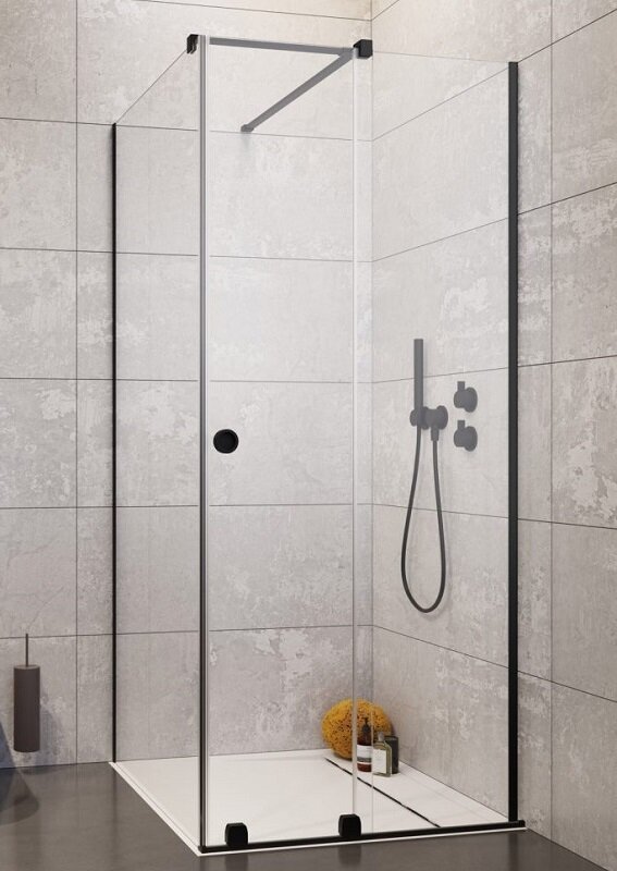 Изображение товара Душевая дверь Radaway Furo KDJ RH Black 44.2x200 см стекло прозрачное профиль черный