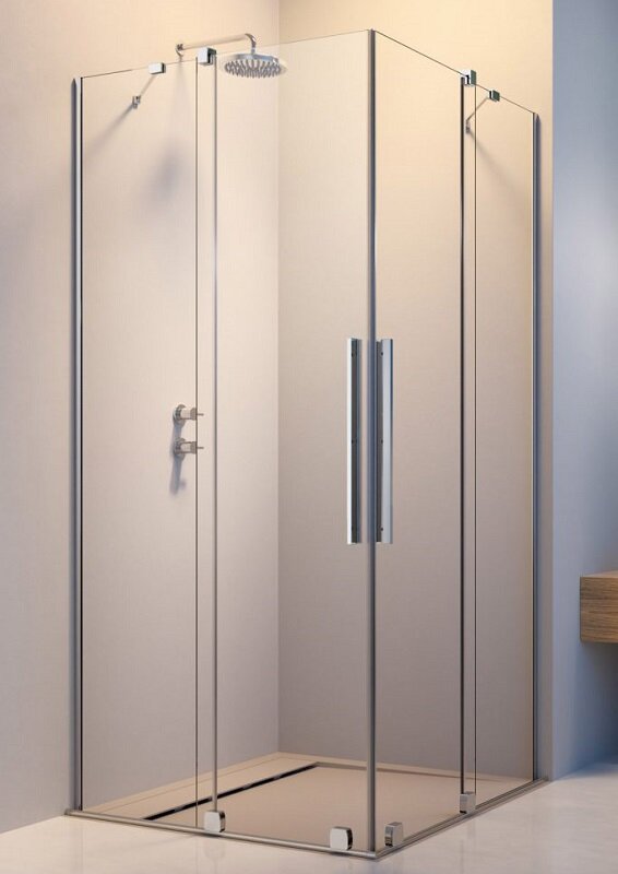 Изображение товара Душевая дверь Radaway Furo KDD, 110 x 200 см, с неподвижной частью, стекло прозрачное, профиль хром, левая, 10105110-01-01L