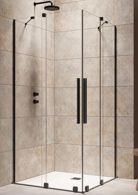 Изображение товара Душевая дверь Radaway Furo KDD Black 90x200 см раздвижная двустворчатая