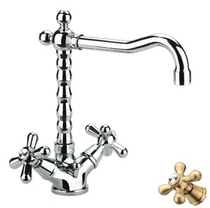 Изображение товара Смеситель Fiore Margot Sky для раковины бронза/Swarovski