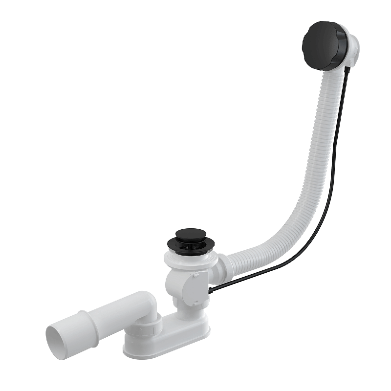 Изображение товара Слив-перелив для ванны AlcaPlast A55BLACK-120 черный матовый