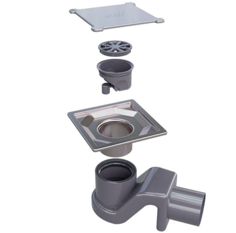 Изображение товара Душевой трап RGW Shower Drain SDR-13, 11 х 11 см, решетка хром, 47211311-01