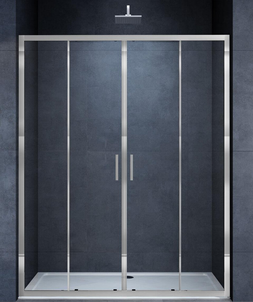 Изображение товара Душевая дверь Vincea Alpha VDS-3AL 170 см раздвижная стекло хром Италия