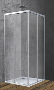 Изображение товара Душевой уголок Vincea Soft VSS-3SO 90 x 90 см квадратный, дверь раздвижная, стекло прозрачное, хром, VSS-3SO900CL