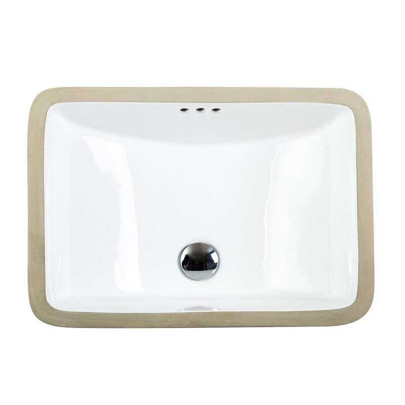 Изображение товара Раковина Belbagno 53х37 см, встраиваемая снизу, белая, BB1006