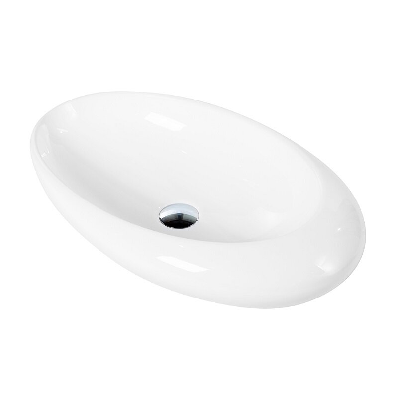 Изображение товара Раковина BelBagno BB1396 - овальная накладная фаянсовая 57x36 см, белая Изображение товара Раковина BelBagno BB1396 - овальная накладная фаянсовая 57x36 см, белая