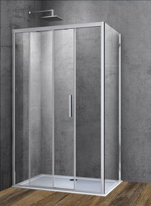 Изображение товара Душевой уголок Vincea Soft VSR-3SO 120 x 80 см прямоугольный, дверь раздвижная, стекло прозрачное, хром, VSR-3SO8012CL