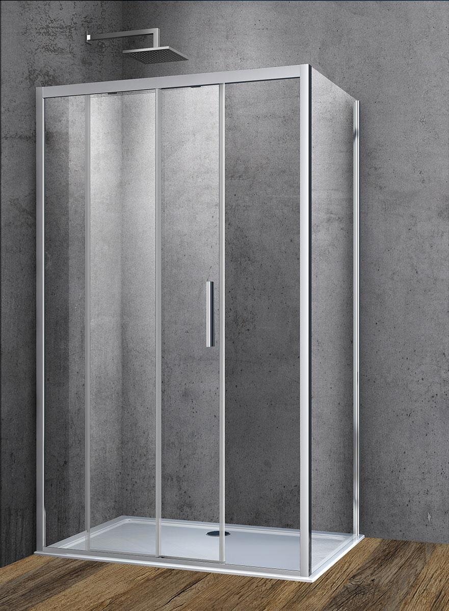 Изображение товара Душевой уголок Vincea Soft VSR-3SO 110x90 см: раздвижной, хром, прозрачное стекло