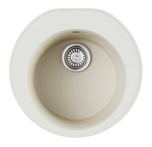 Изображение товара Кухонная мойка Omoikiri Miya 55R WH из искусственного камня белая 50,5х49х23 см