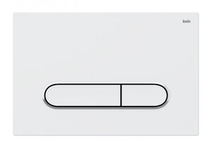 Изображение товара Клавиша смыва Iddis Unifix UNI01WCi77 матовый белый с хромовым кольцом