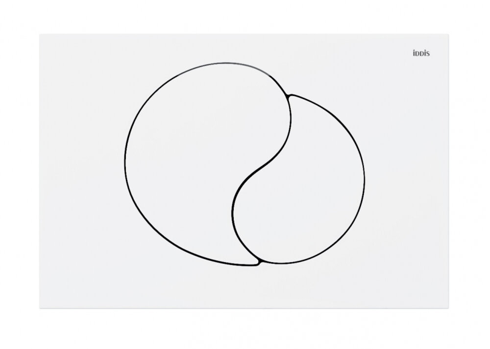 Изображение товара Универсальная клавиша смыва Iddis Unifix UNI02MWi77, матовый белый