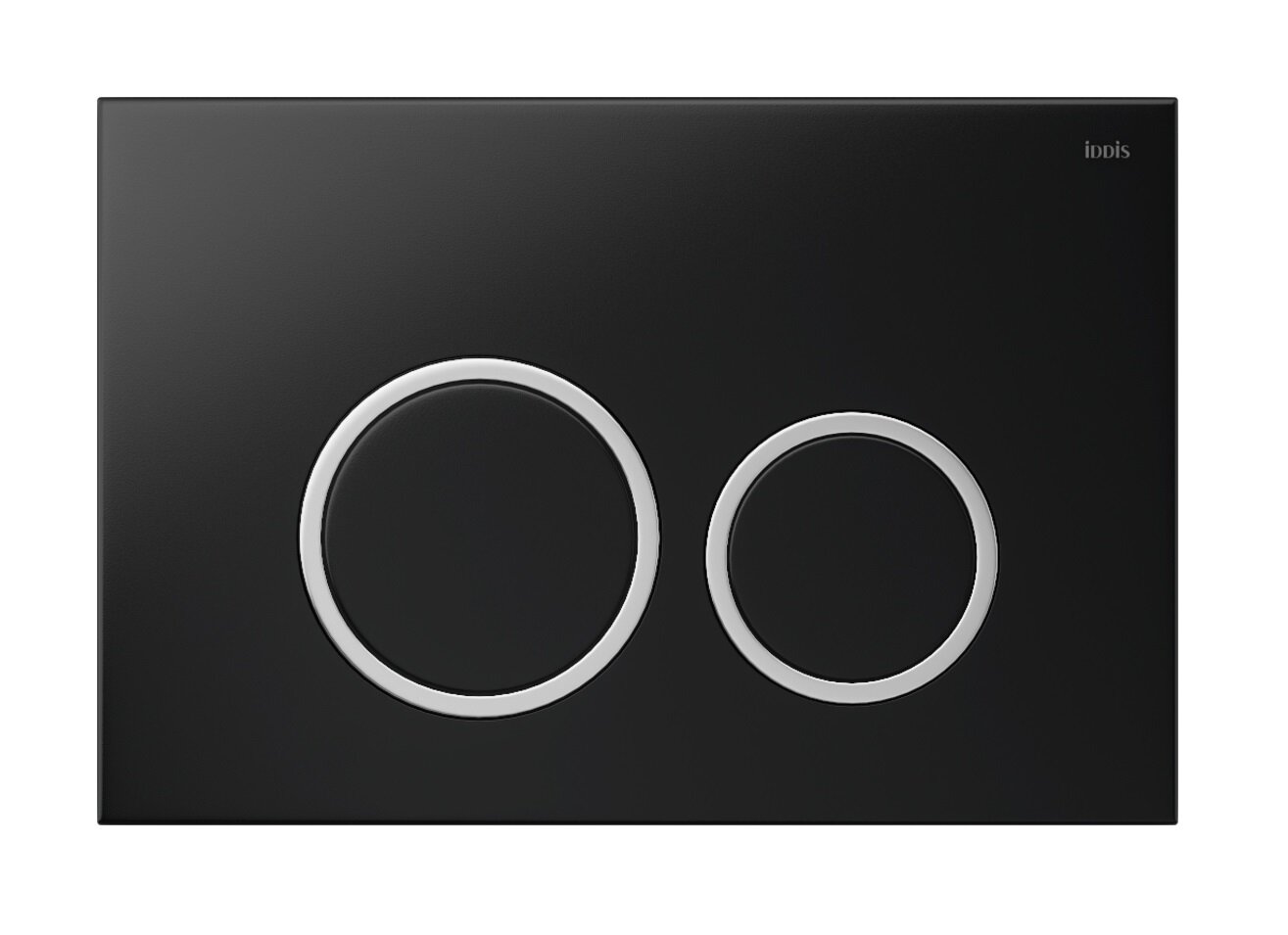 Изображение товара Клавиша смыва Iddis Unifix UNI03BCi77 черная универсальная
