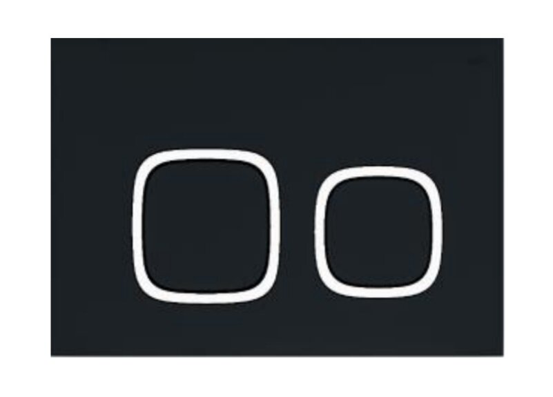 Изображение товара Панель смыва для унитаза Iddis Unifix UNI04BCi77 матовый черный с хромом