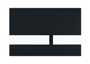 Изображение товара Клавиша смыва Iddis Unifix UNI06BCi77 универсальная, матовый черный c хромовыми кнопками