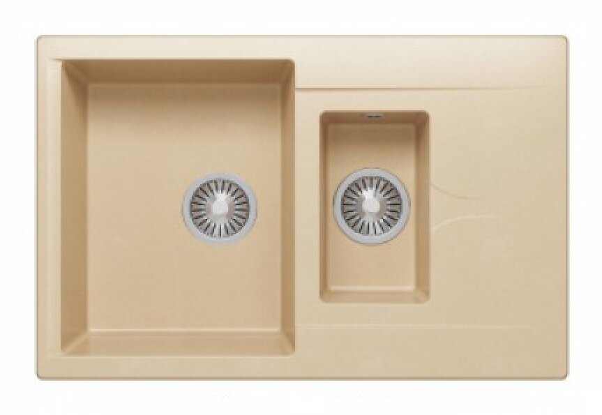 Изображение товара Кухонная мойка Polygran Brig-770 77 см бежевый искусственный гранит