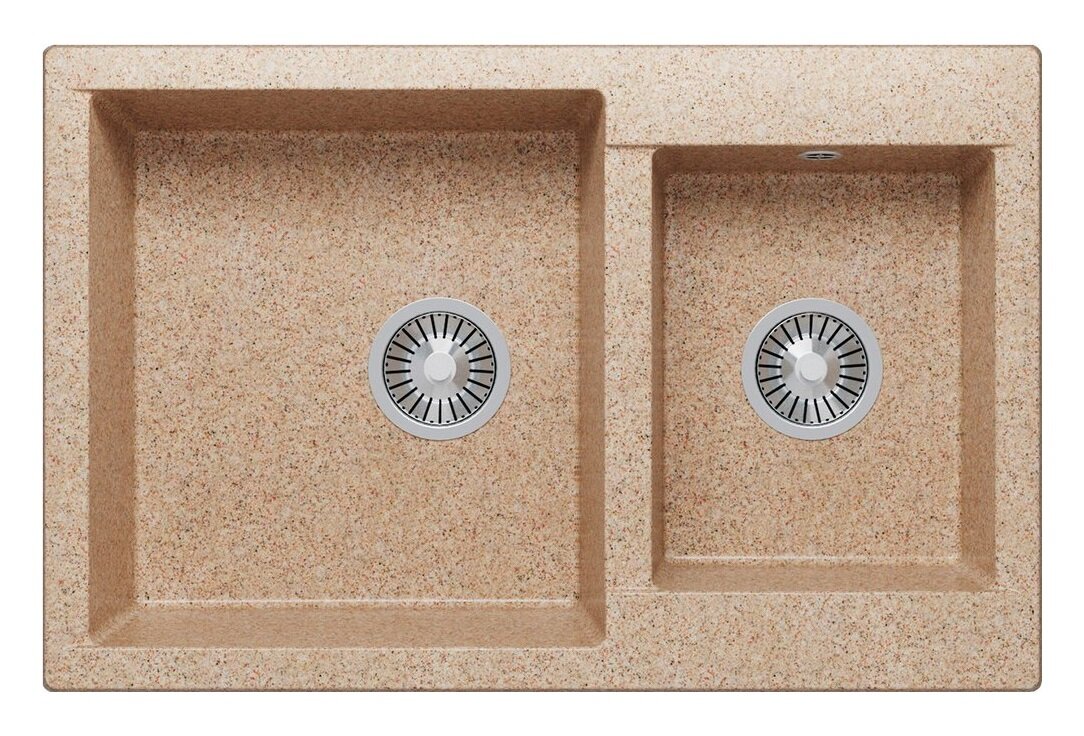 Изображение товара Кухонная мойка Polygran Brig-772 77.2 см песочный цвет