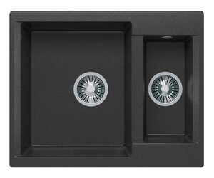 Изображение товара Кухонная мойка Polygran Brig-620 черный 62 см из искусственного гранита для угловой установки