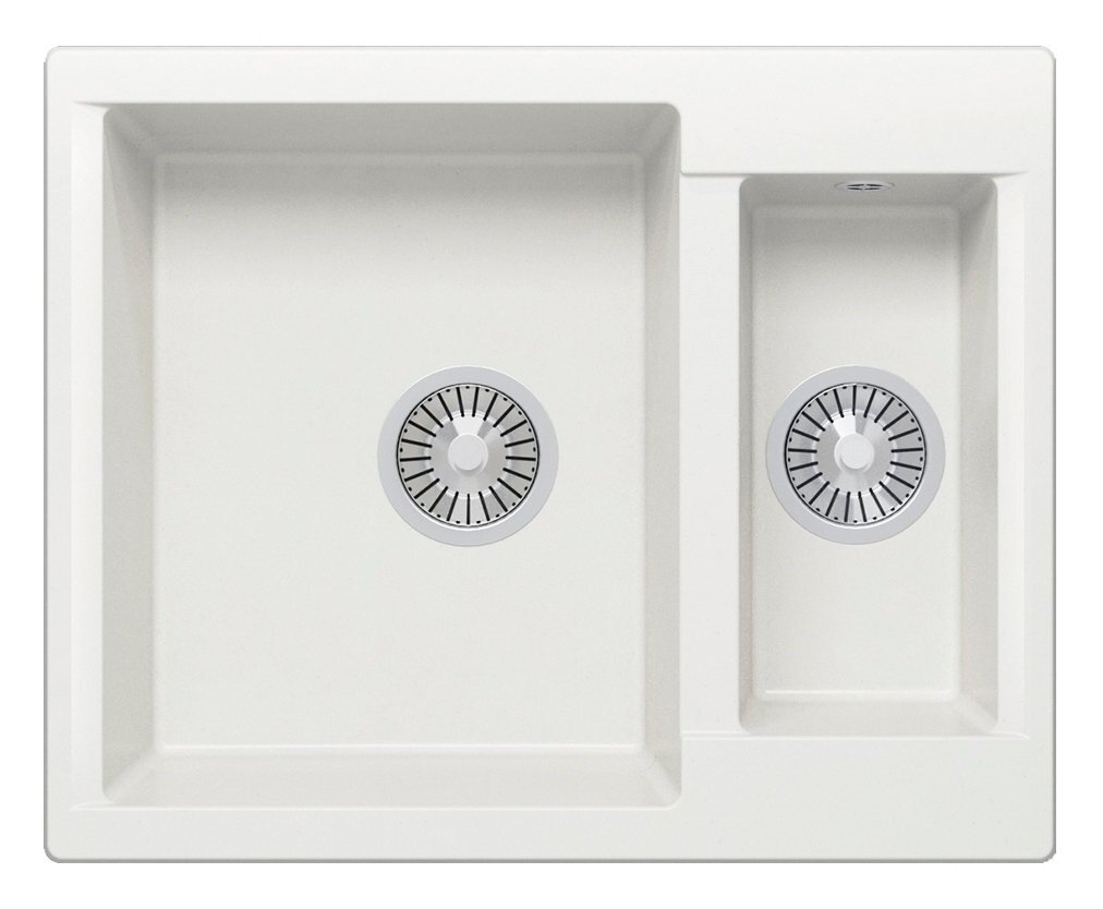Изображение товара Кухонная мойка Polygran Brig Brig-620 белый хлопок № 36-620 62 см