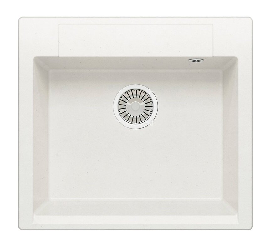 Изображение товара Кухонная мойка Polygran Argo-560 белая из искусственного гранита 56 см