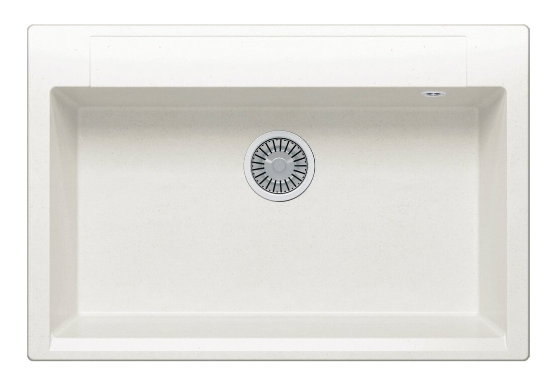 Изображение товара Кухонная мойка Polygran Argo-760 76 см искусственный гранит белая матовая Изображение товара Кухонная мойка Polygran Argo-760 76 см искусственный гранит белая матовая