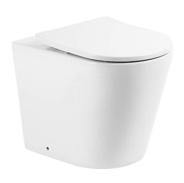 Изображение товара Приставной безободковый унитаз BelBagno Flay BB1003CBR-R с каскадным сливом