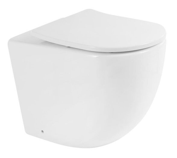 Изображение товара Приставной безободковый унитаз BelBagno Sfera-R BB2141CBR белый с системой водоворот