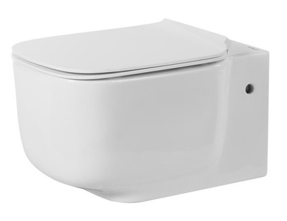 Изображение товара Подвесной унитаз BelBagno Vaso BB127CH, белый, каскадный слив, безободковый