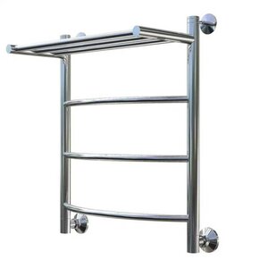 Изображение товара Полотенцесушитель водяной TERMOsmart Комфорт 60x50, ширина 50 см, высота 60 см, с полкой, хром, KR50/60P