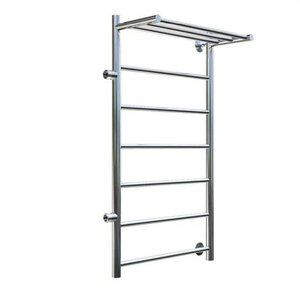Изображение товара Полотенцесушитель водяной TERMOsmart Комфорт Эк 100x50, ширина 50 см, высота 100 см, с полкой, боковое подключение слева, хром, KE50/100PL
