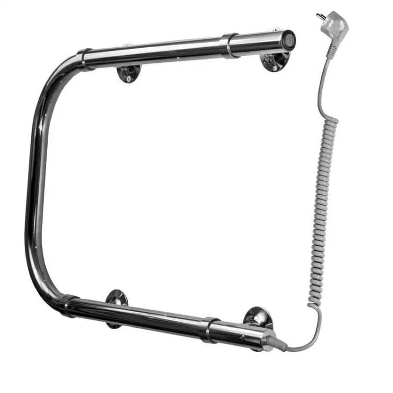 Изображение товара Электрический полотенцесушитель П-образный П2 из нержавеющей стали 50x50 см хром