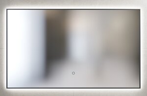 Изображение товара Зеркало Sanvit Панорама Black с подсветкой 100 см и сенсорным выключателем