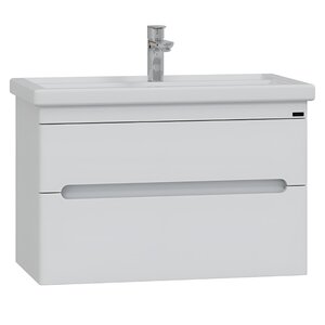 Изображение товара Тумба под раковину СаНта Лондон 224037, 80 см, подвесная, цвет белый