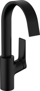 Изображение товара Смеситель для раковины Hansgrohe Vivenis черный матовый с донным клапаном Изображение товара Смеситель для раковины Hansgrohe Vivenis черный матовый с донным клапаном